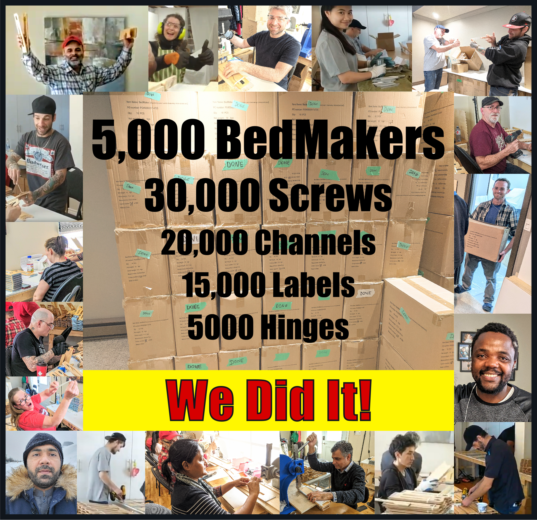 5000 BedMakers - We Did It!